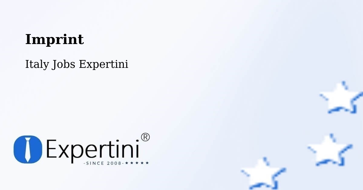 Imprint – Zelbio - Italy Jobs Expertini